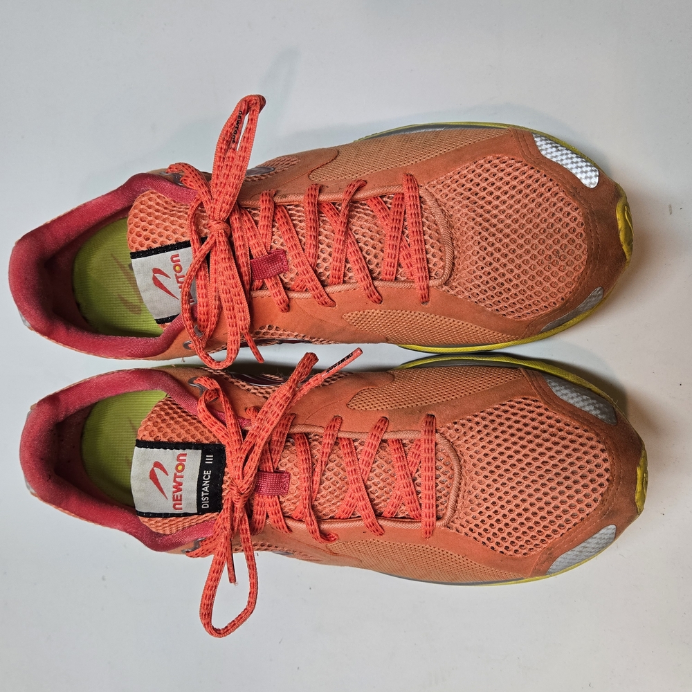 Newton Orange and Red Athletic Shoes for Dynamic Performance